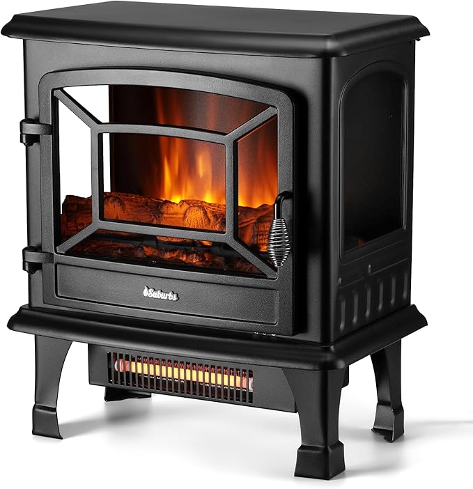 Electric Fireplace Stove with Realistic Flame