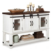Signature Design by Ashley Valebeck Buffet Sideboard, Farmhouse Coffee Bar