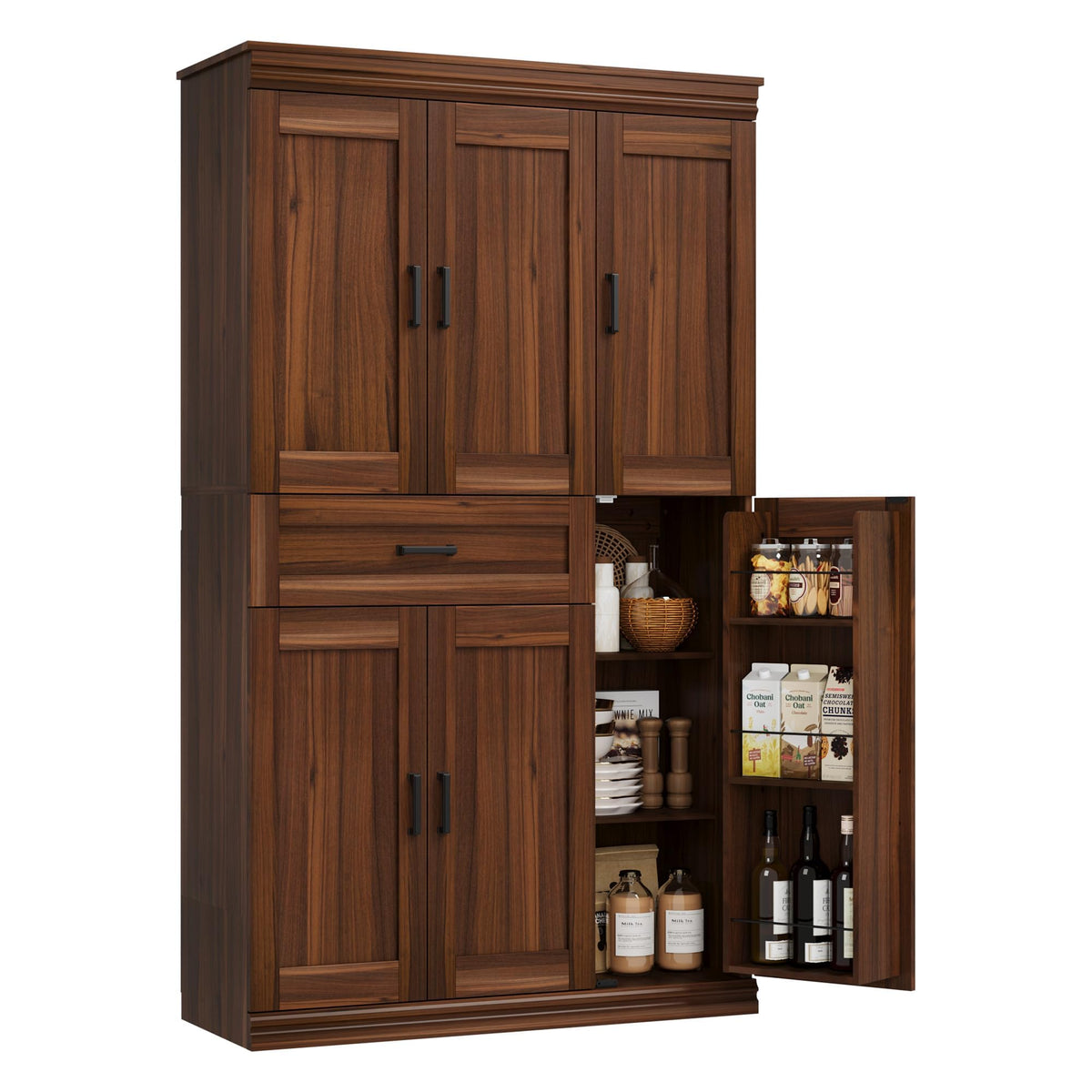 Garvee 70" Tall Kitchen Pantry Storage Cabinet,Modern Kitchen Hutch Cabinet
