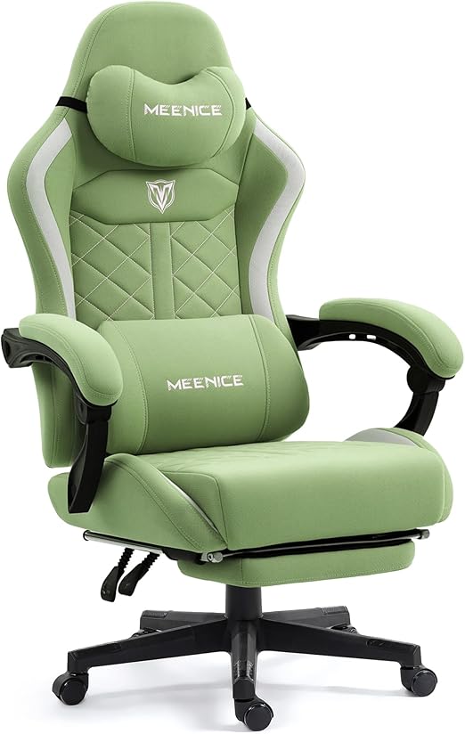 Oversized Gaming Chair with Pocket Spring Cushion & Massage Lumbar