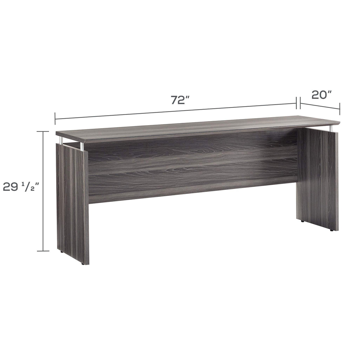 Gray Credenza Desk