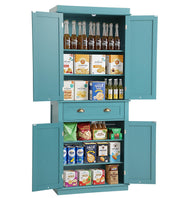 72" Tall Pantry Cabinet with Drawer & Adjustable Shelves