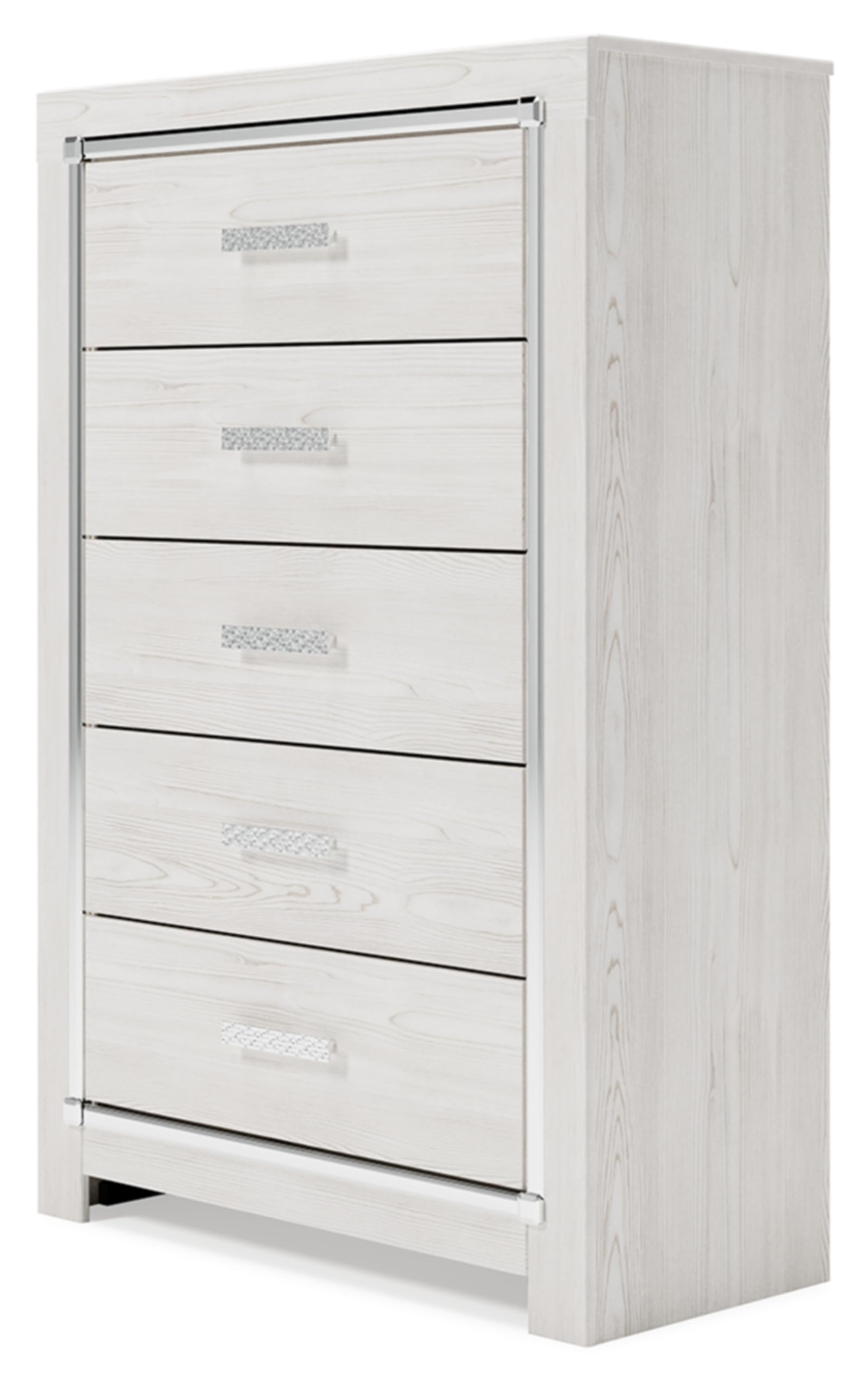 Signature Design by Ashley Altyra Contemporary 5 Drawer Chest, White