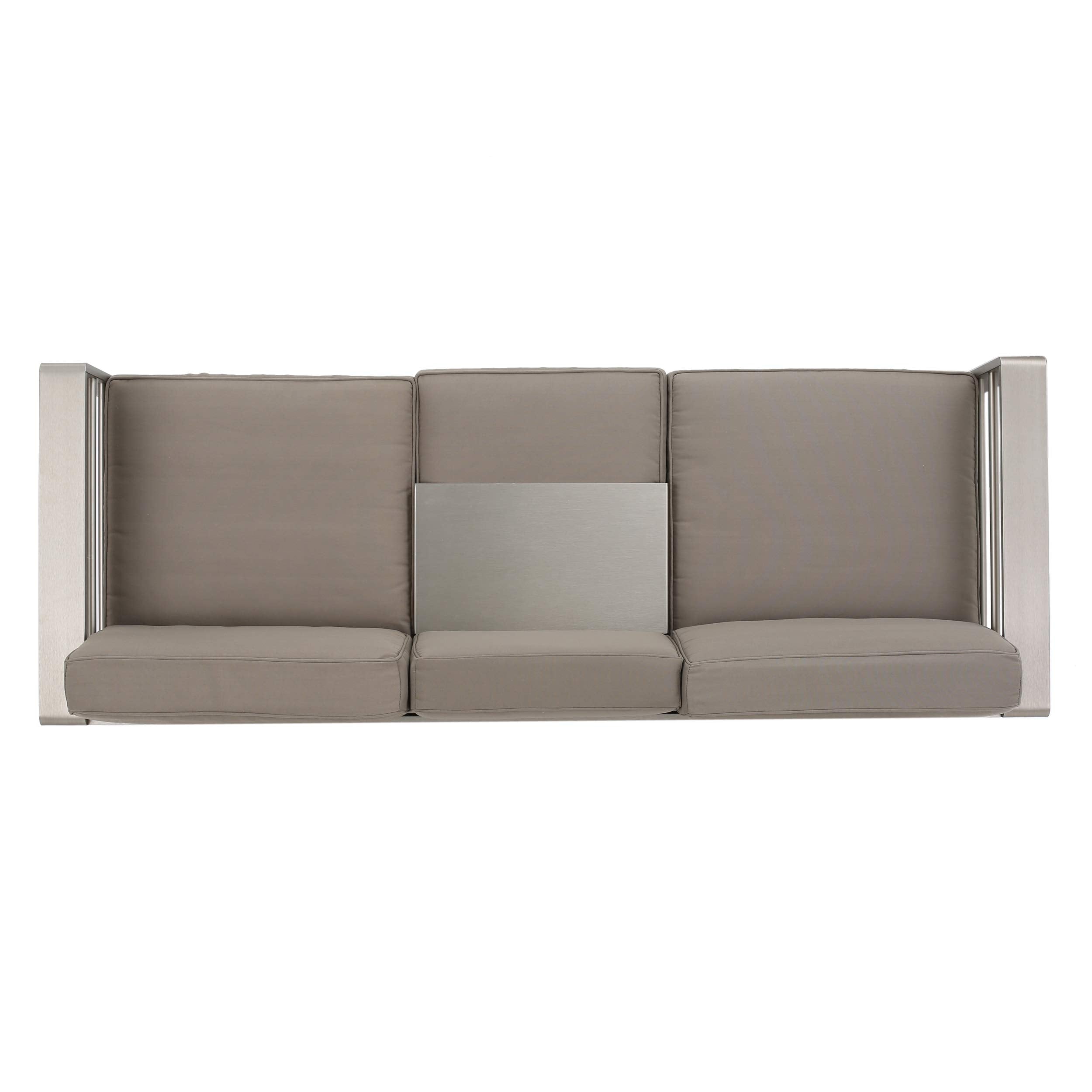 Outdoor Loveseat Sofa with Removable Tray
