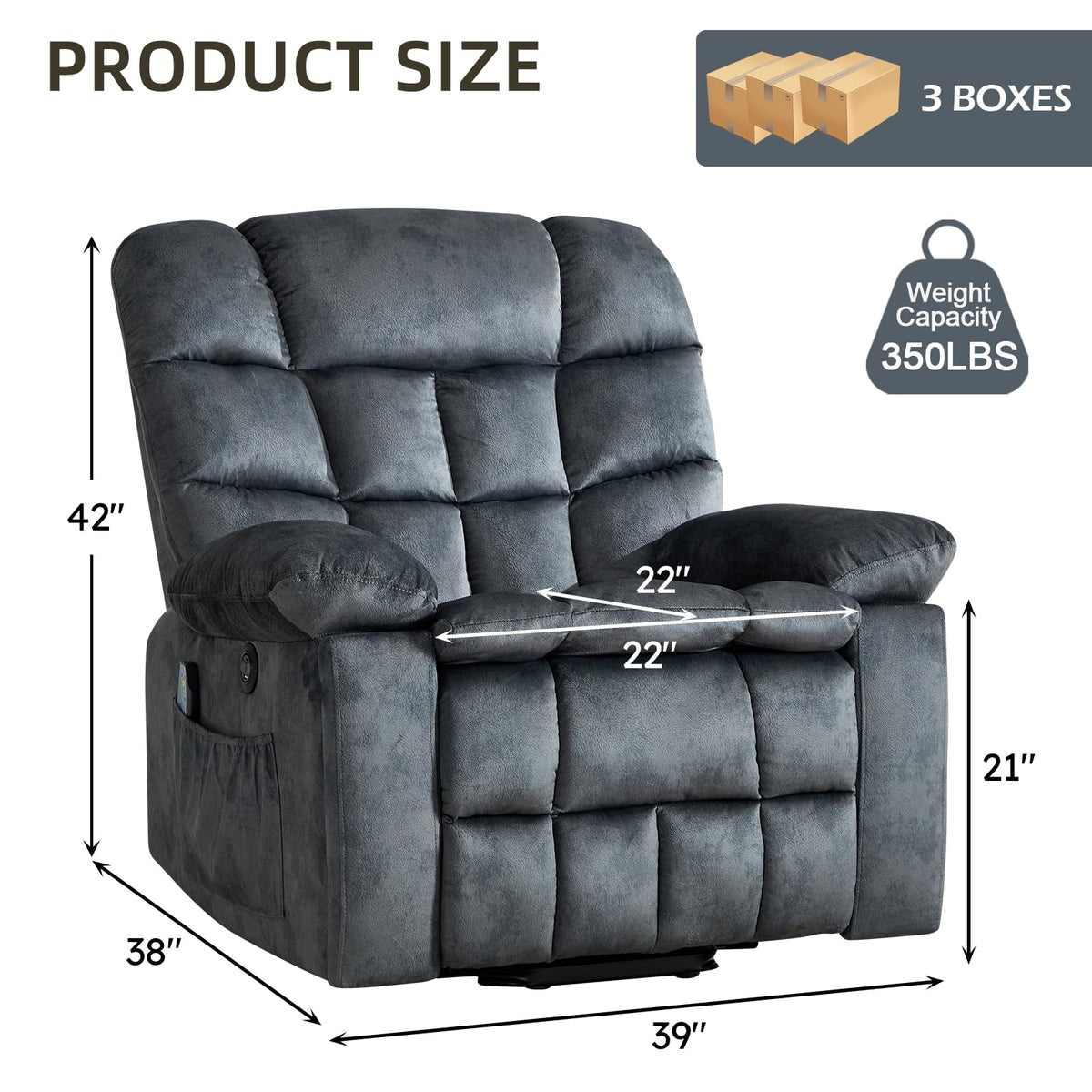 Power Lift Massage Recliner