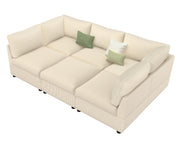 Modular Corduroy Sectional Sofa
