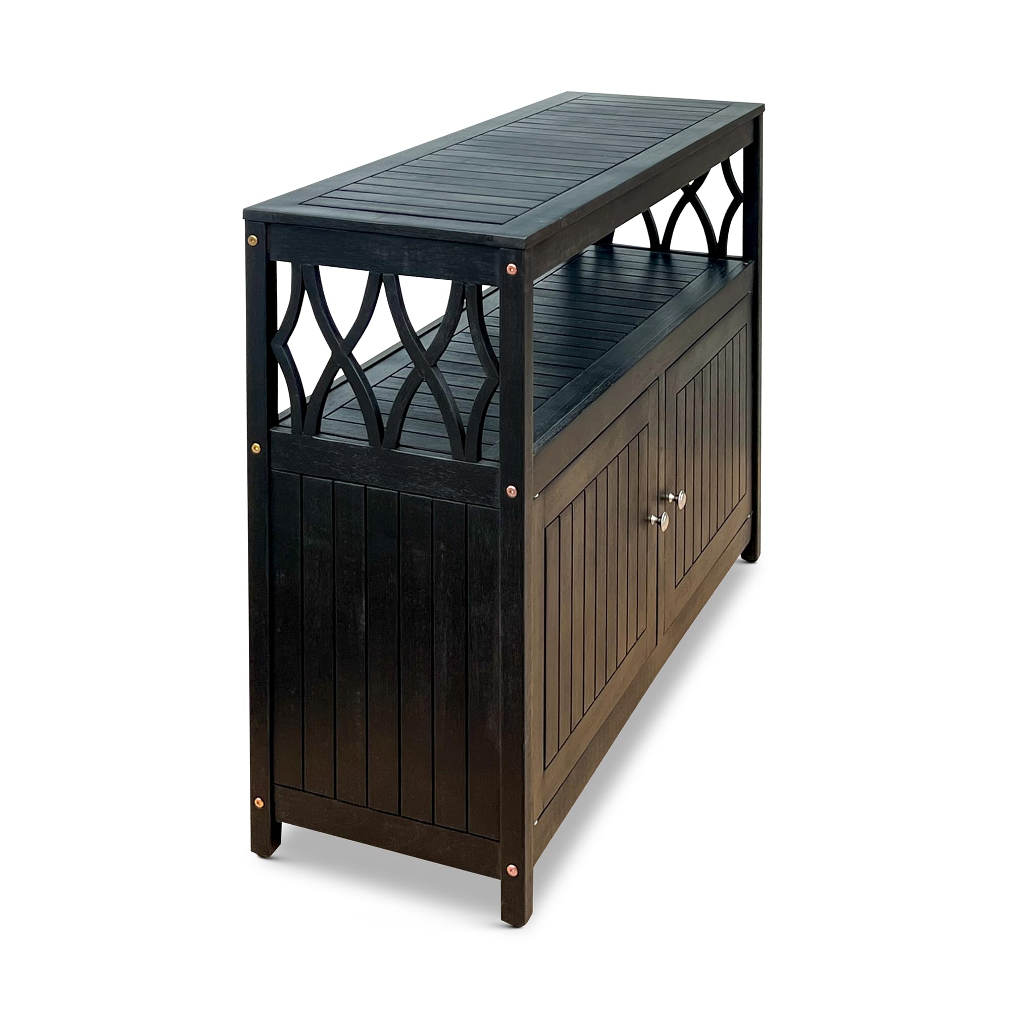 Eucalyptus Outdoor Sideboard Cabinet with Storage