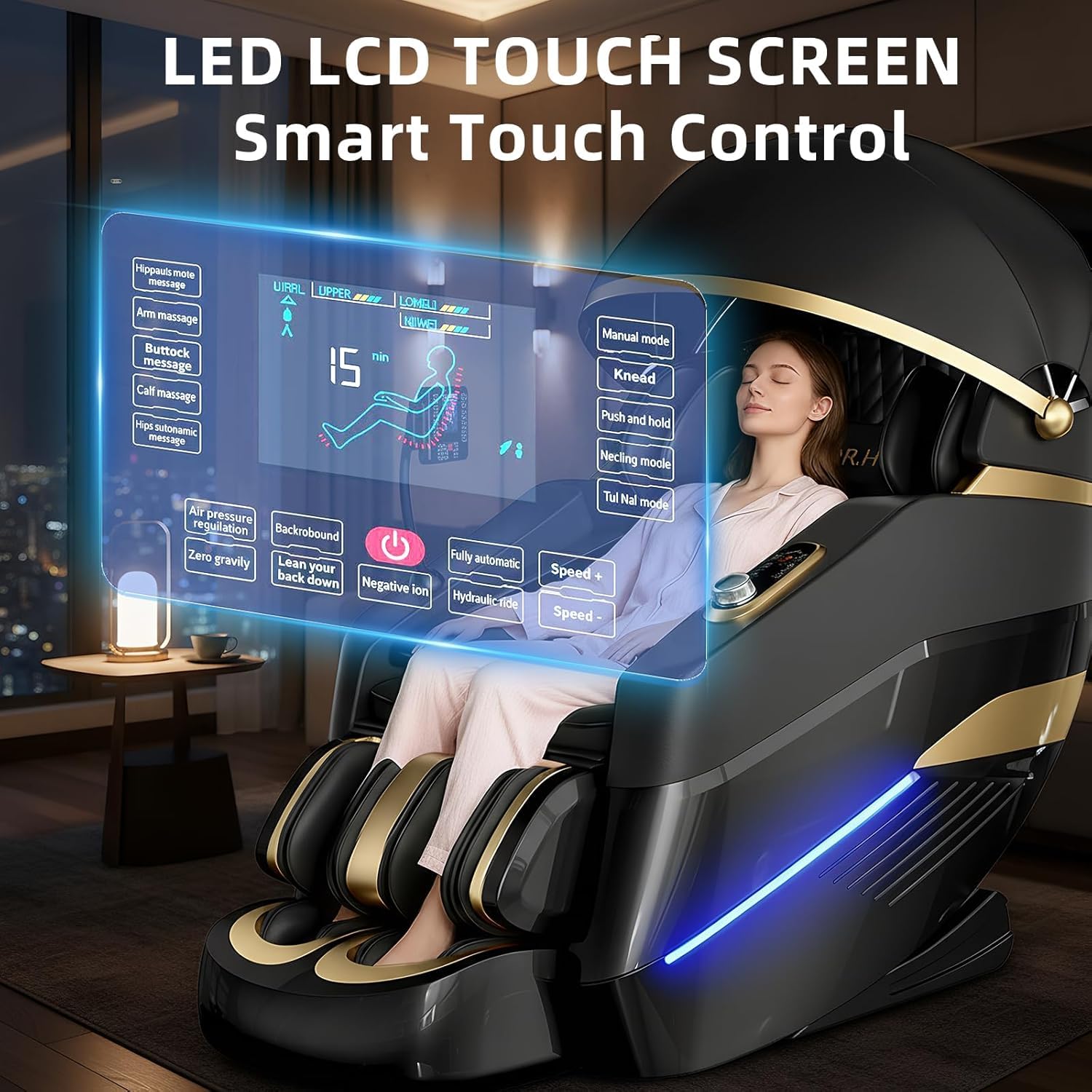 2026 Upgrade Massage Chair sleeping pod Full Body,Zero Gravity 3D SL-Track Shiatsu Massage Recliner Chair Built-in Heat System Airbag Massage with Body Scan, Deep Yoga Stretch, Foot And Back massage