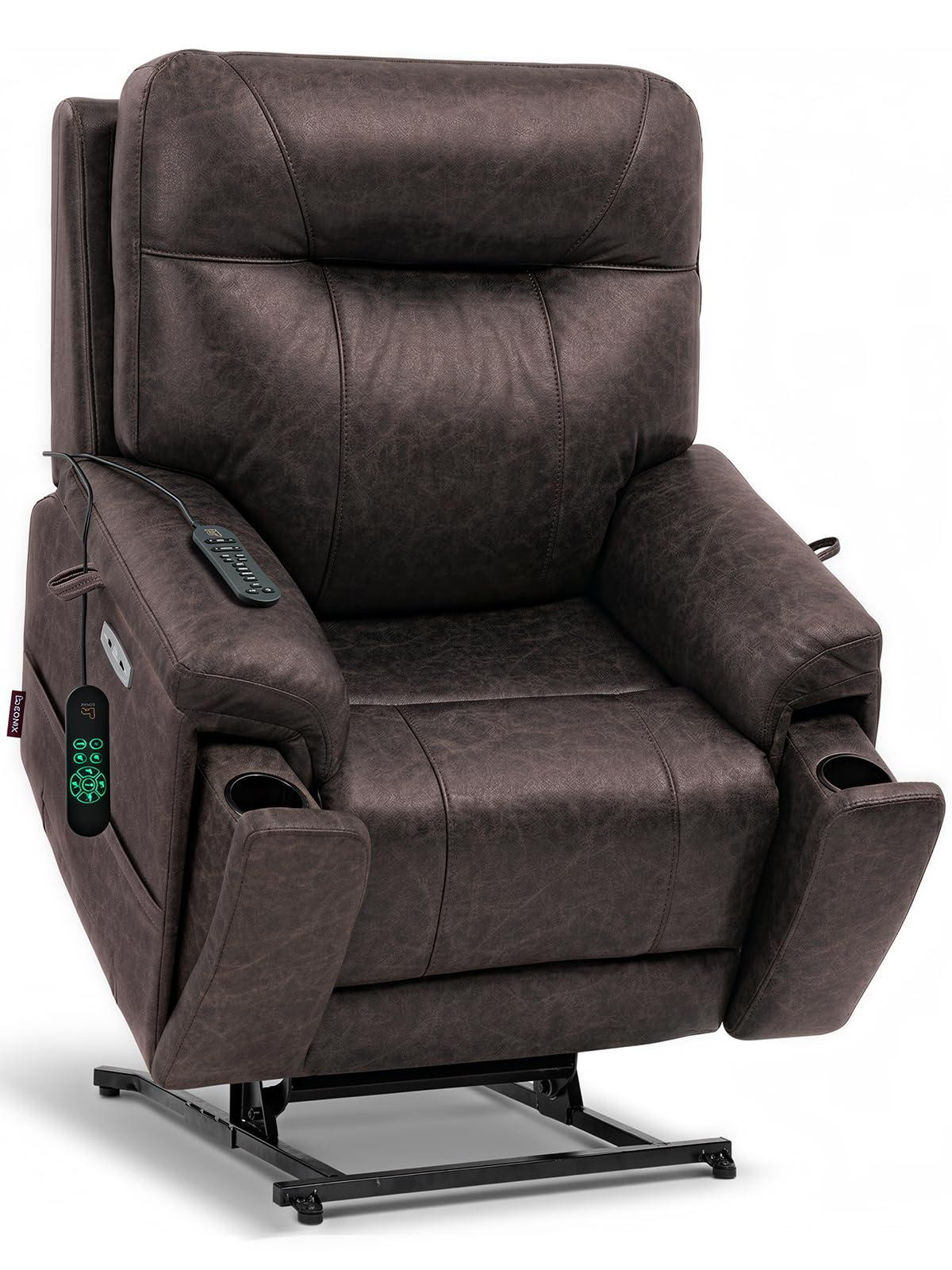 EONIX Large Triple Motor Power Lift Recliner Chair with Heat & Massage