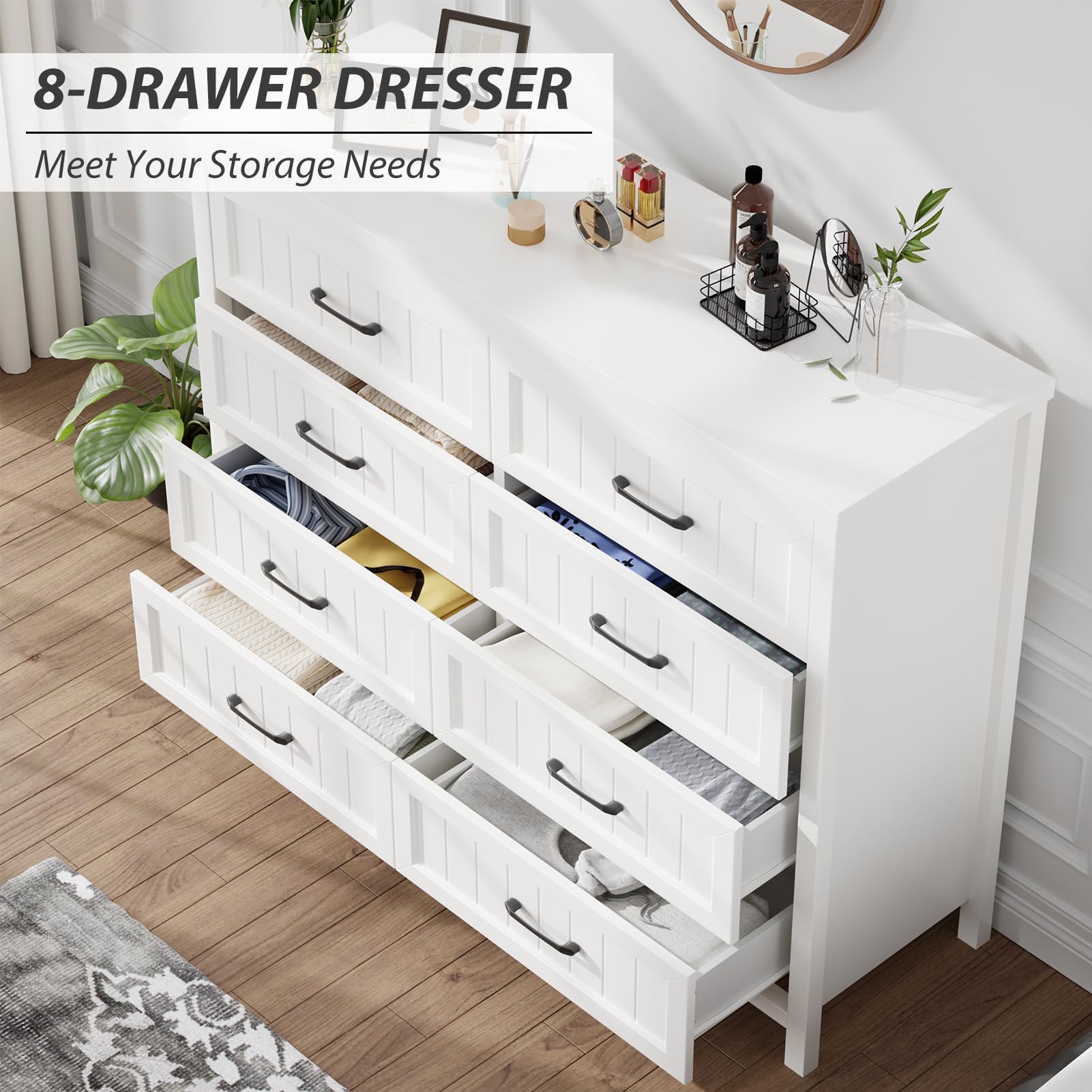 8-Drawer Farmhouse Dresser