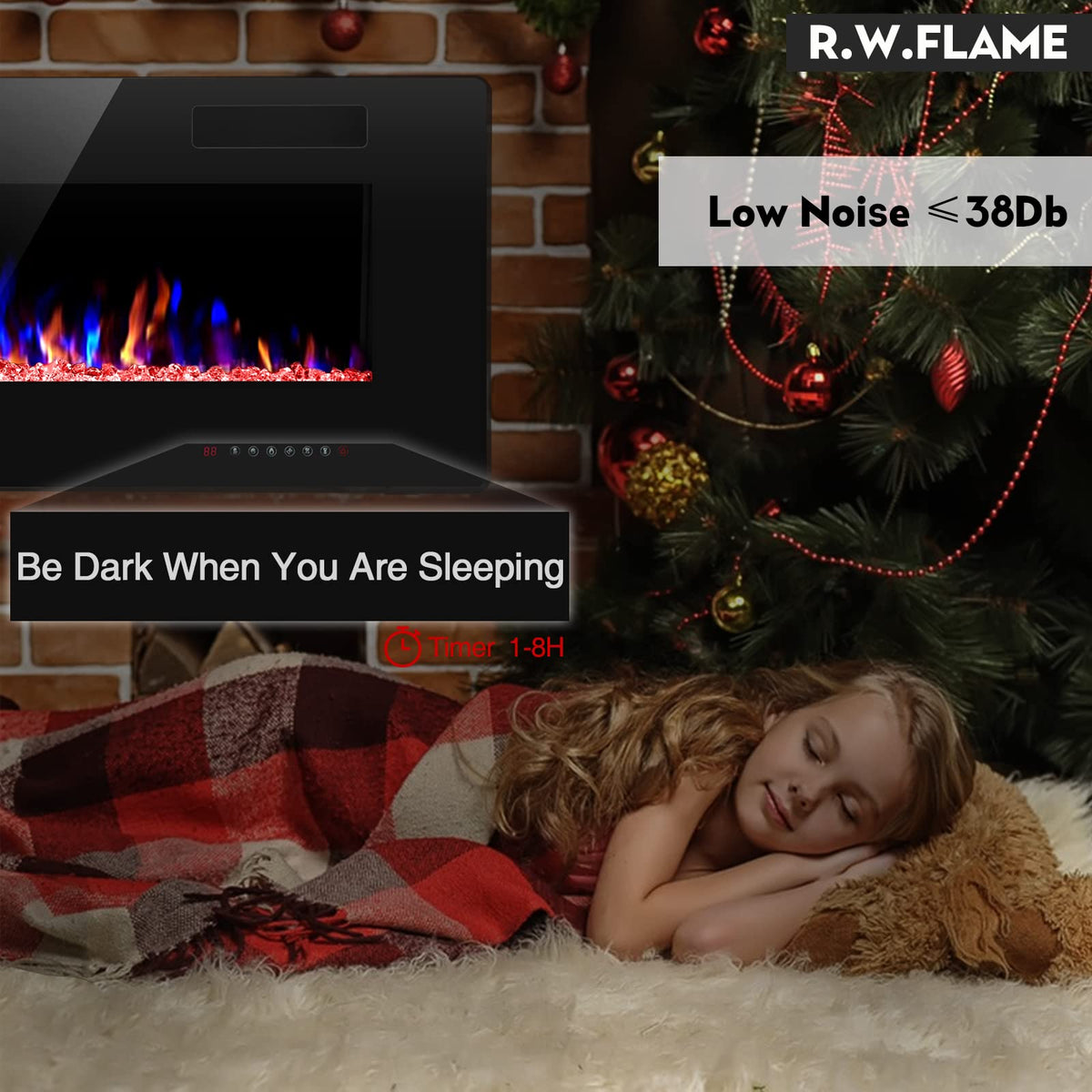 Slim Electric Fireplace