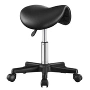 SONGMICS Ergonomic Saddle Stool with Wheels, Rolling Stool