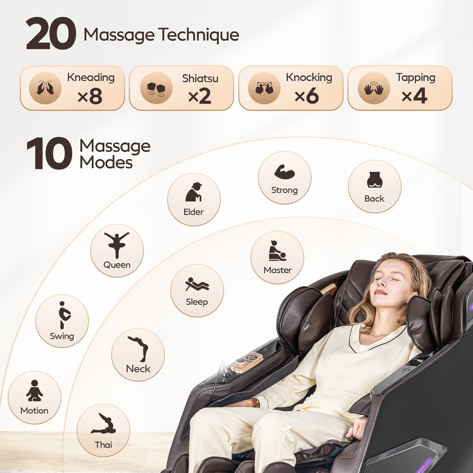 4D Zero Gravity SL-Track Massage Chair