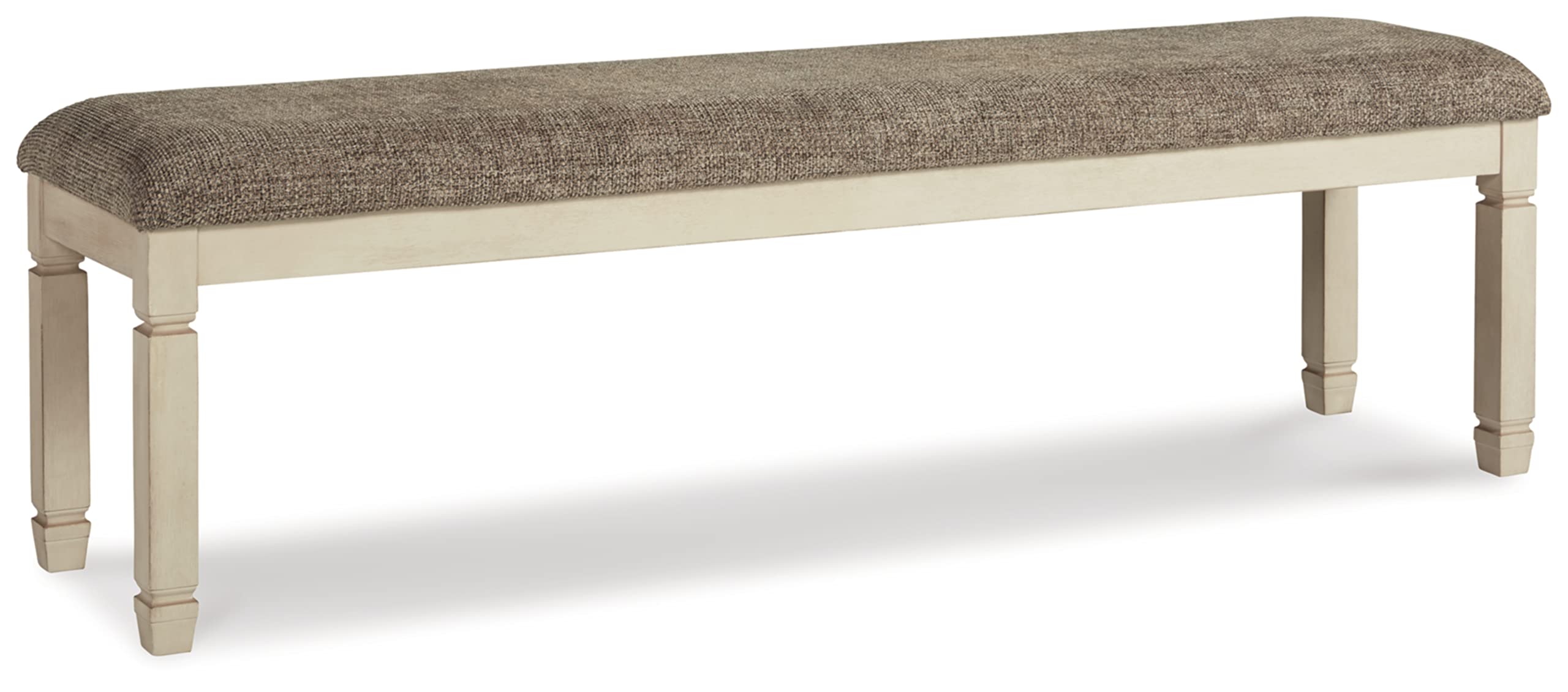 Upholstered Dining Bench with Foam Cushion