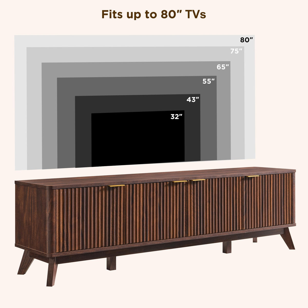Fluted TV Stand