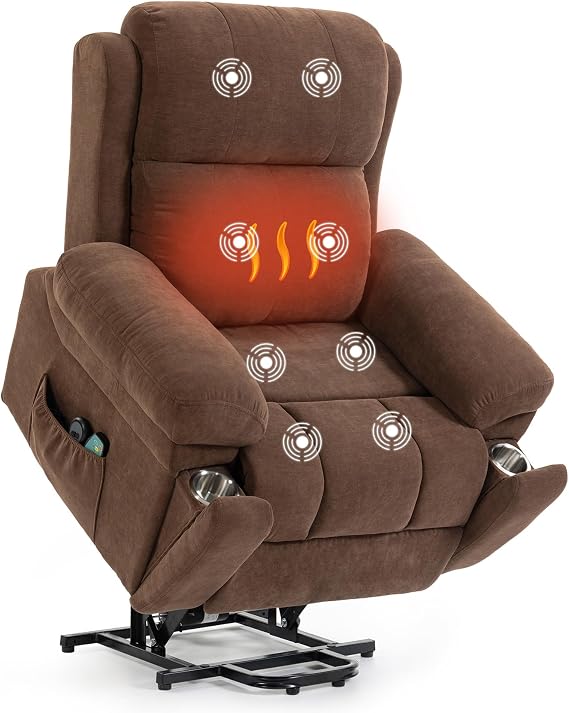 Power Lift Recliner Chair with Massage & Lumbar Heat