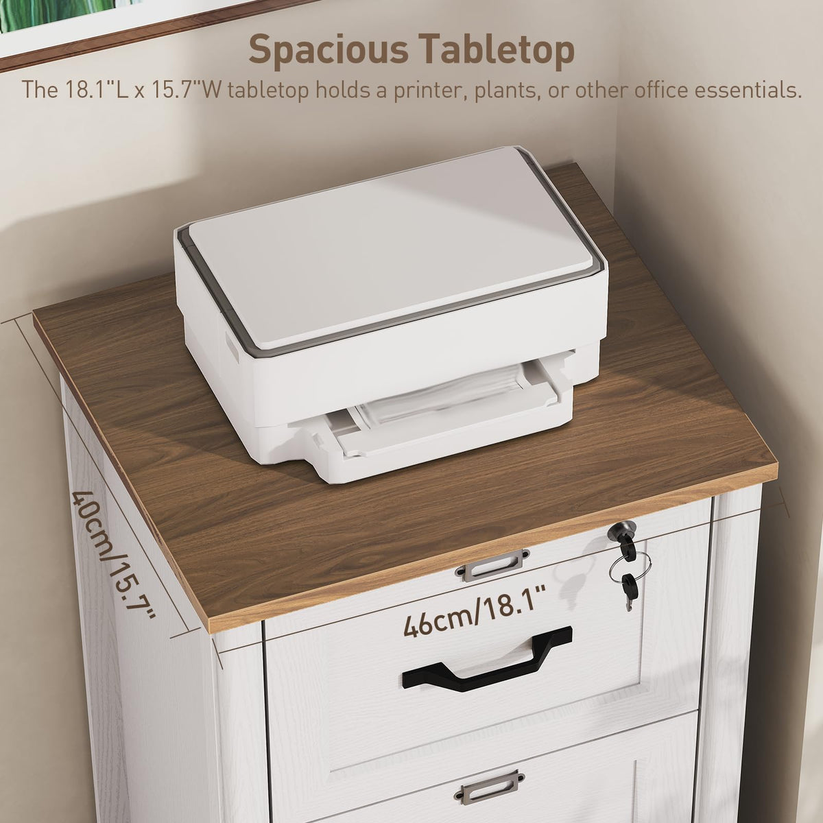 3-Drawer Locking File Cabinet