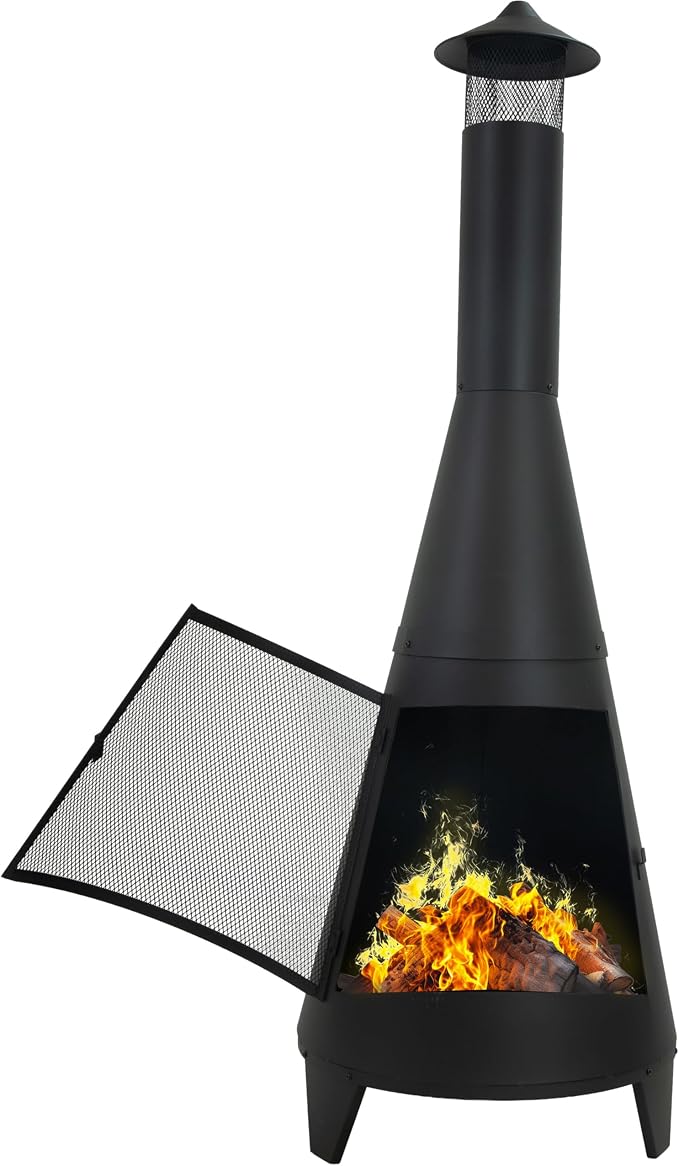 Steel Wood-Burning Chiminea