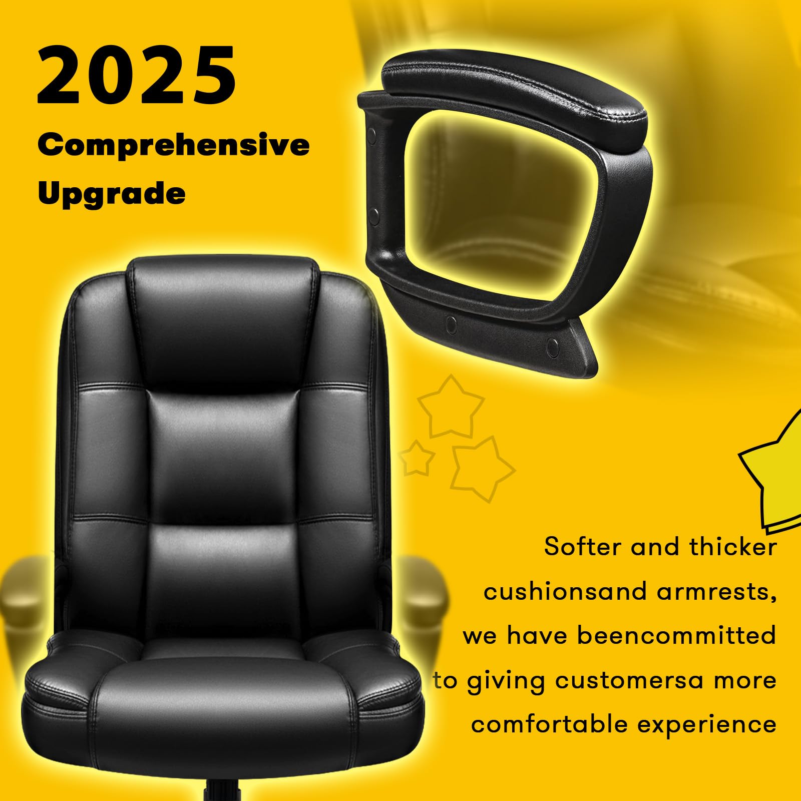 High-Back Leather Executive Office Chair