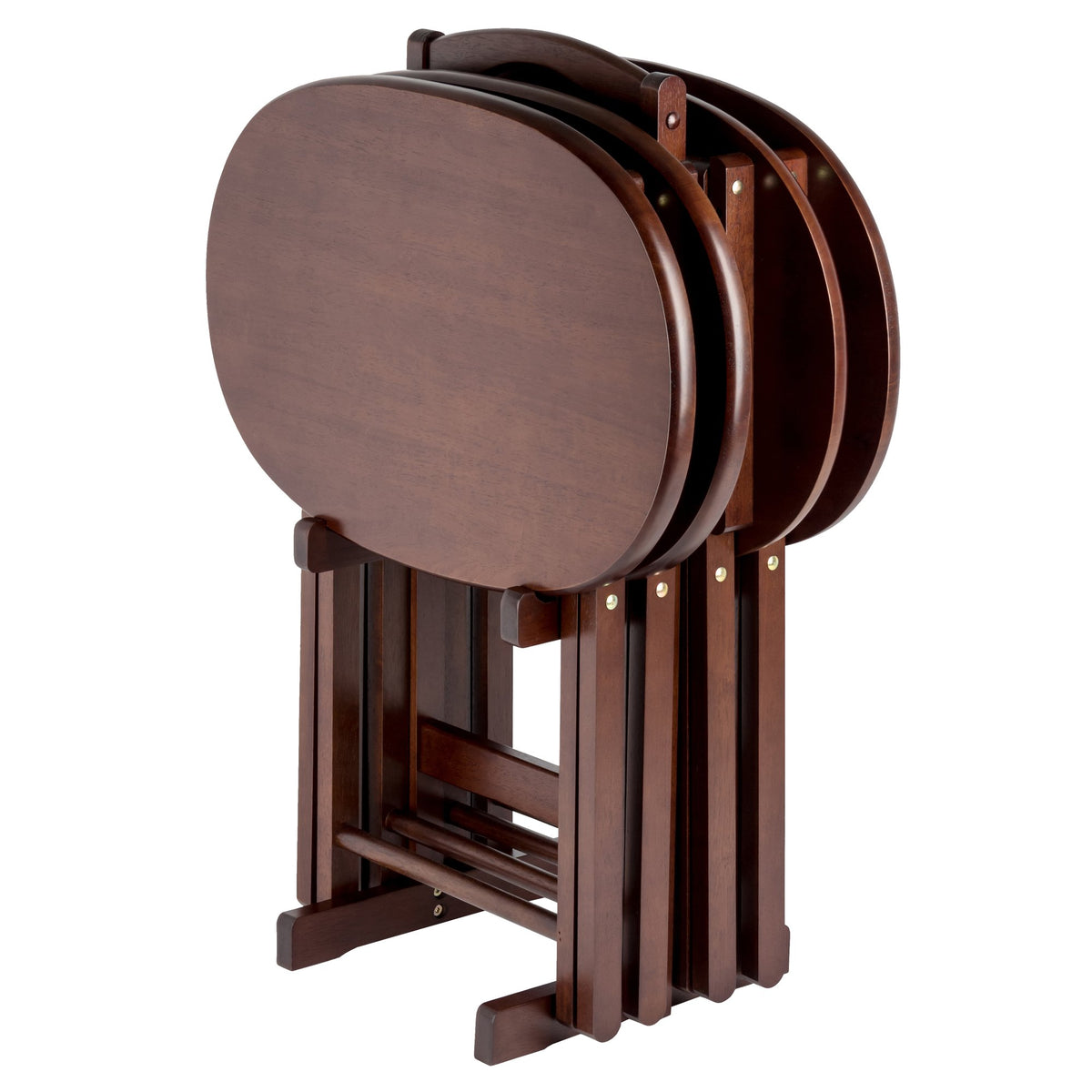 Cappuccino Folding Snack Table Set