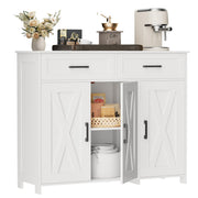 Farmhouse Sideboard Buffet Cabinet with Drawers & Doors