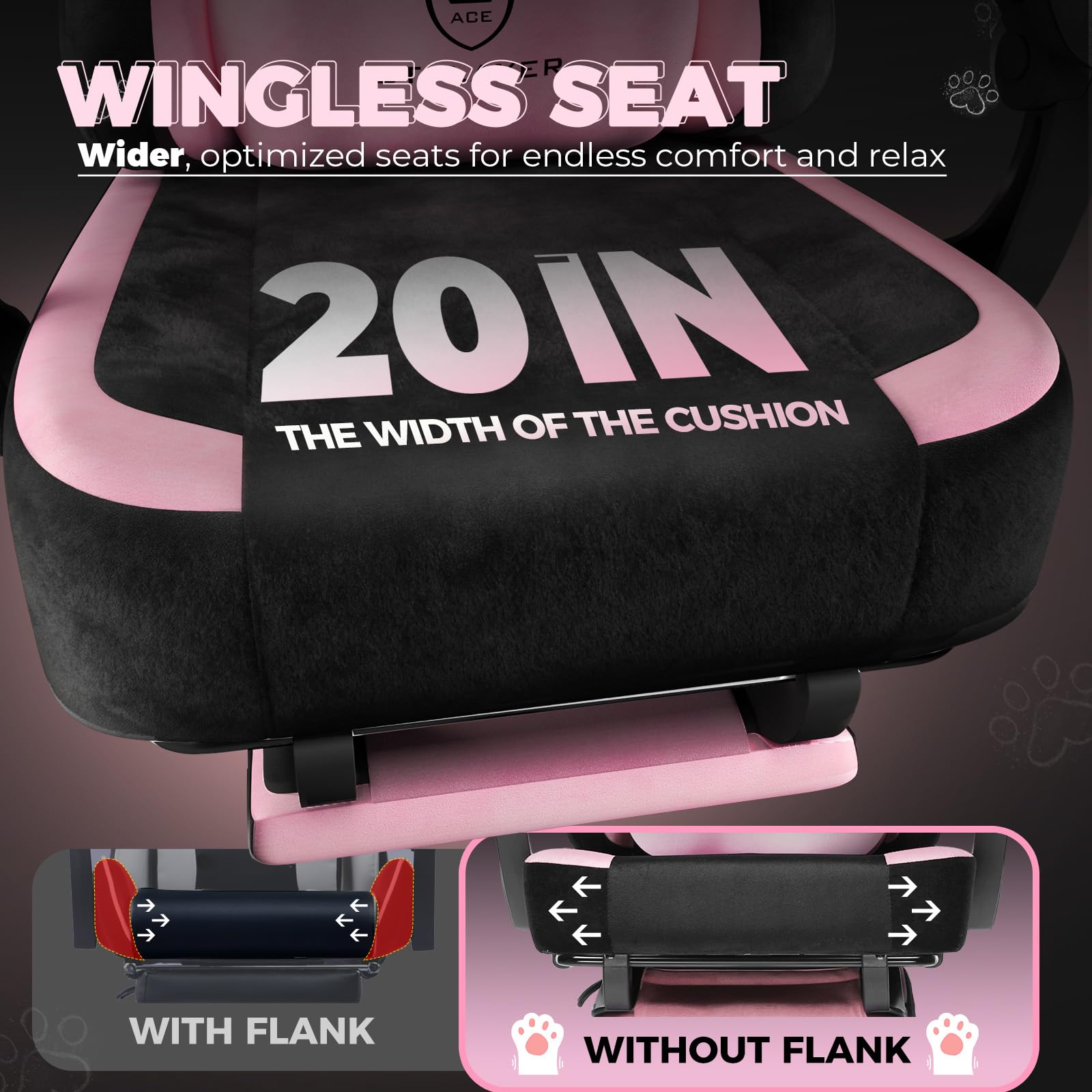 Cat Ear Velvet Gaming Chair