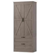 Farmhouse Pantry Cabinet with Drawers