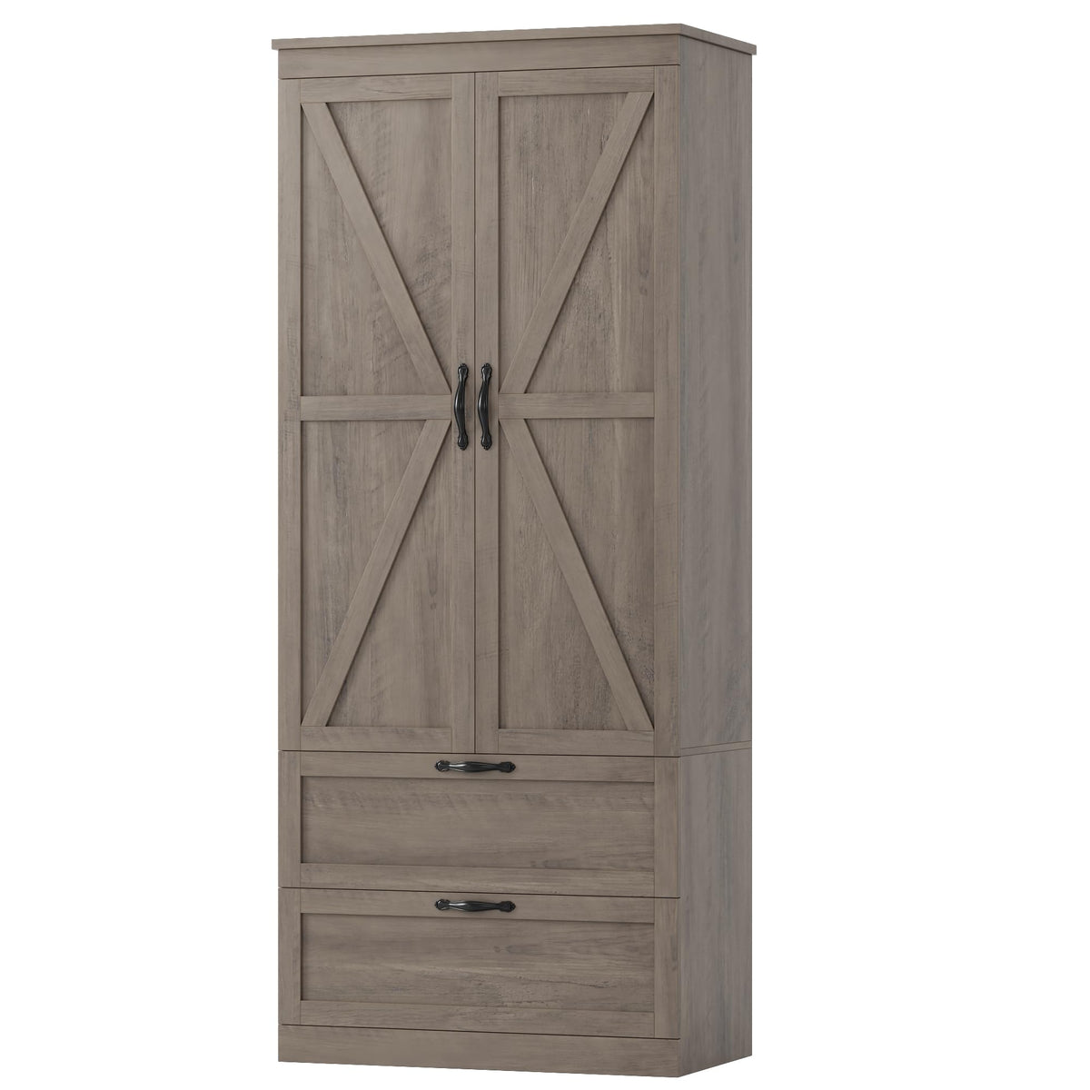 Farmhouse Pantry Cabinet with Drawers