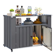 Outdoor Bar Cart with Storage