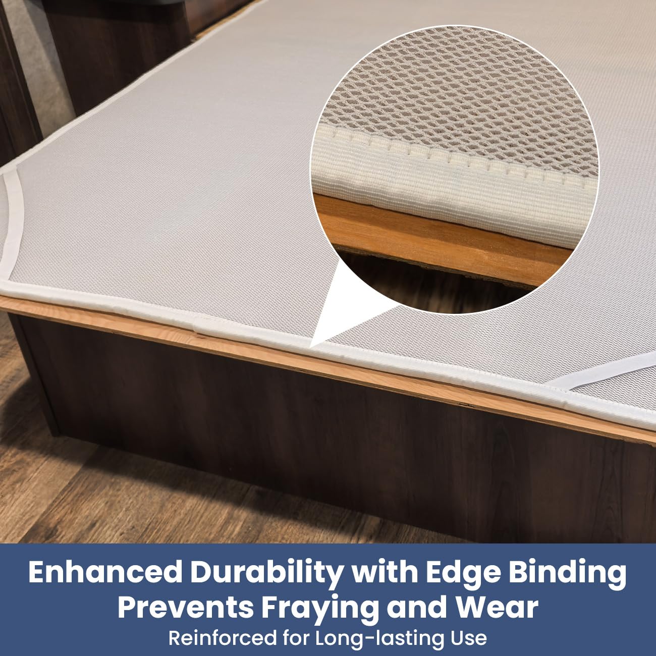 RV Accessories Mattress Underlay- Breathable Ventilation Pad for Campers and Motorhomes- Keeps Beds Dry by Promoting Airflow (RV Short Queen 74'' x 60'')
