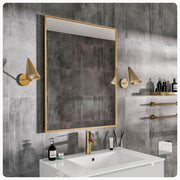 Gold Rectangular Wall Mirror