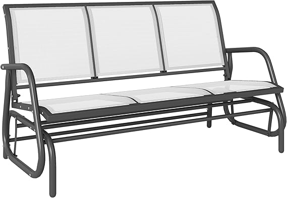 3-Person Outdoor Patio Glider Bench