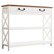 Farmhouse Console Table with Drawers