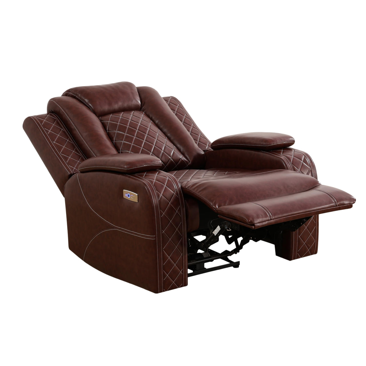 3-Piece Power Reclining Sofa Set with LED Lights