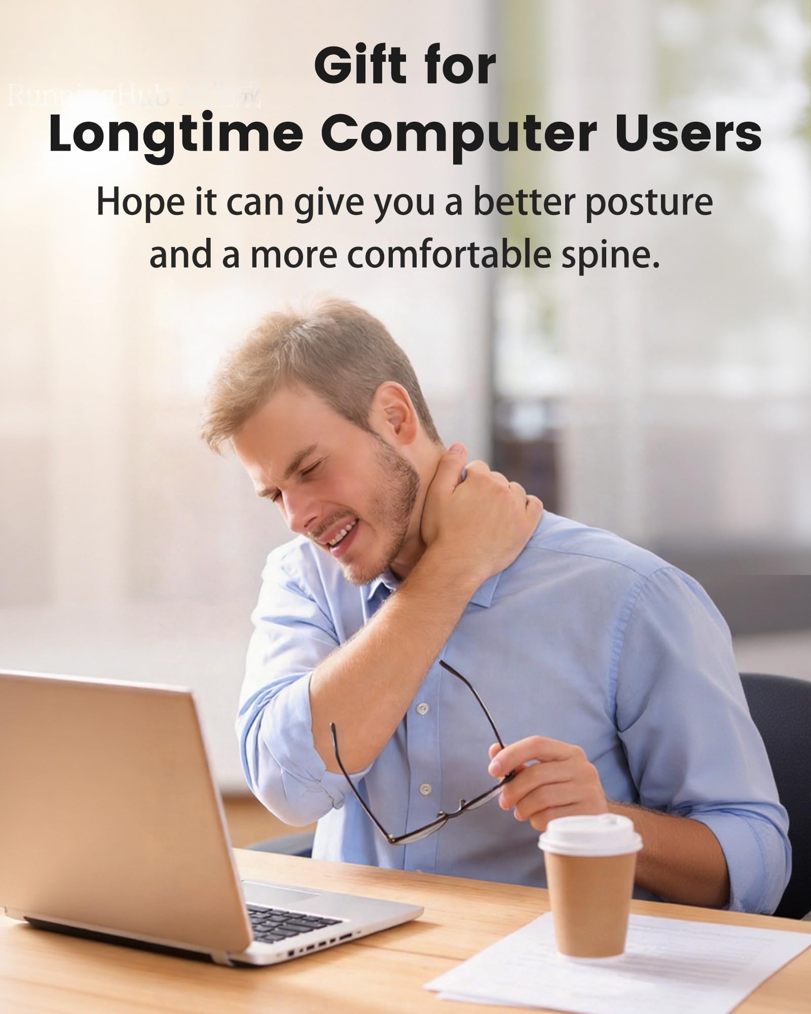 Height Adjustable Monitor Riser with 6-Port USB Hub