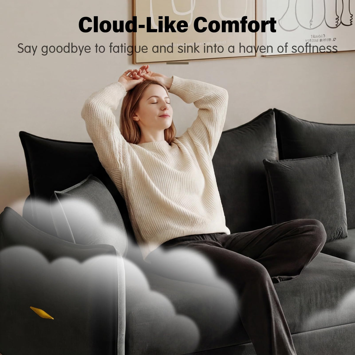 Velvet Convertible Sofa Bed