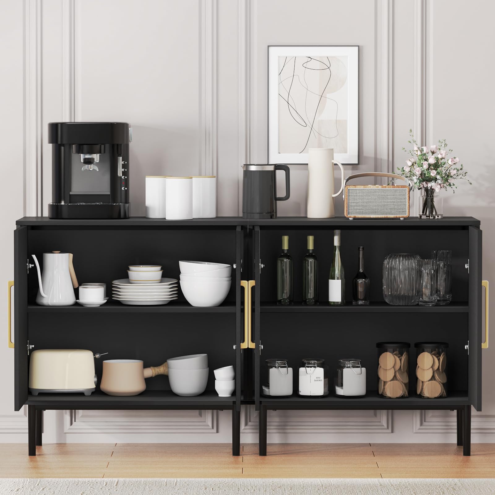 Modern Storage Cabinet with Doors
