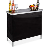 Portable Folding Bar Table with Carrying Case