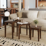 Solid Wood Nesting Tables, Set of 3