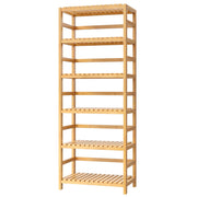 6-Tier Adjustable Bamboo Shelf