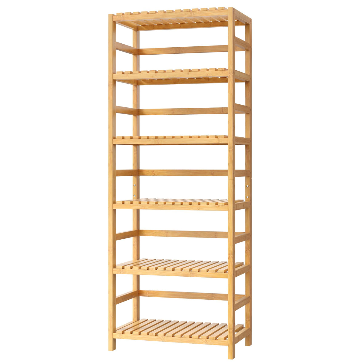 6-Tier Adjustable Bamboo Shelf