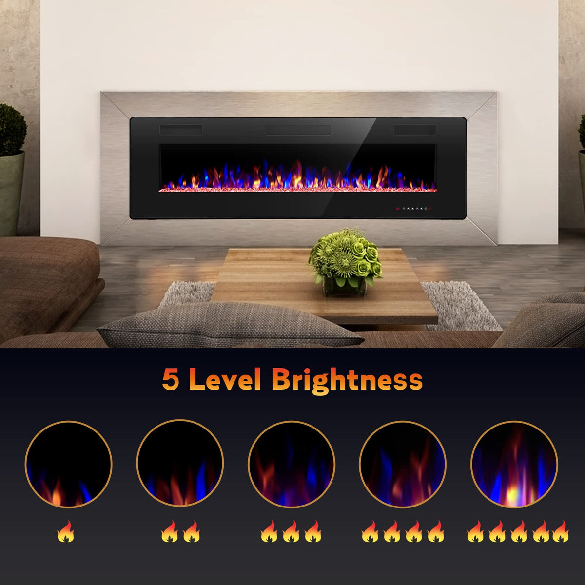 Slim Electric Fireplace