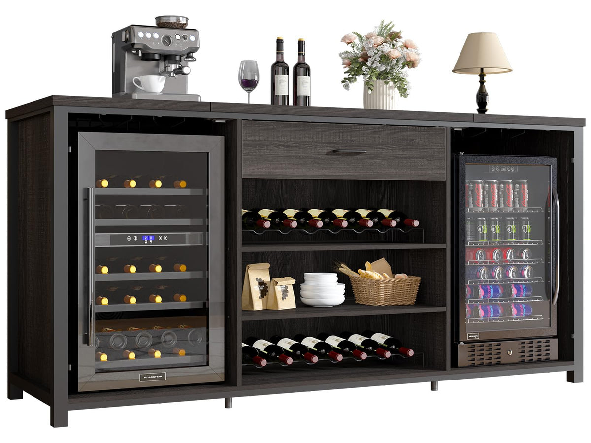 Dual Fridge Bar Cabinet