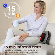 VIKTOR JURGEN Fathers Day Dad Gifts, Shiatsu Back Massager with Heat – Deep Tissue Massage for Neck, Shoulder, Back Pain Relief, Electric Kneading 3D Massage Pillow Gifts for Men Women Mom, Christmas