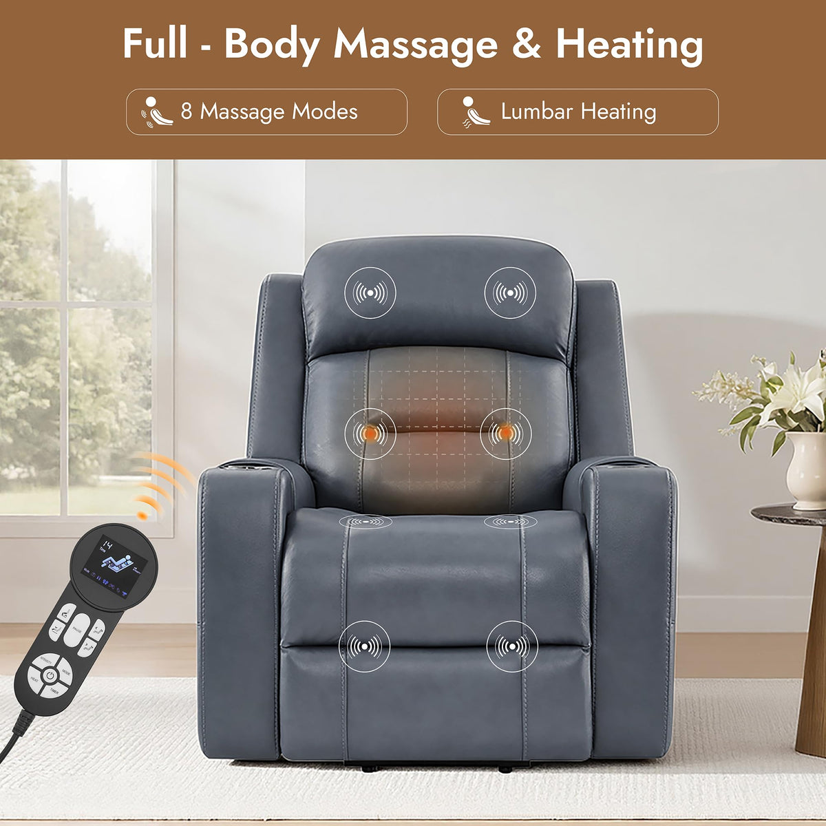 Leather Power Lift Recliner