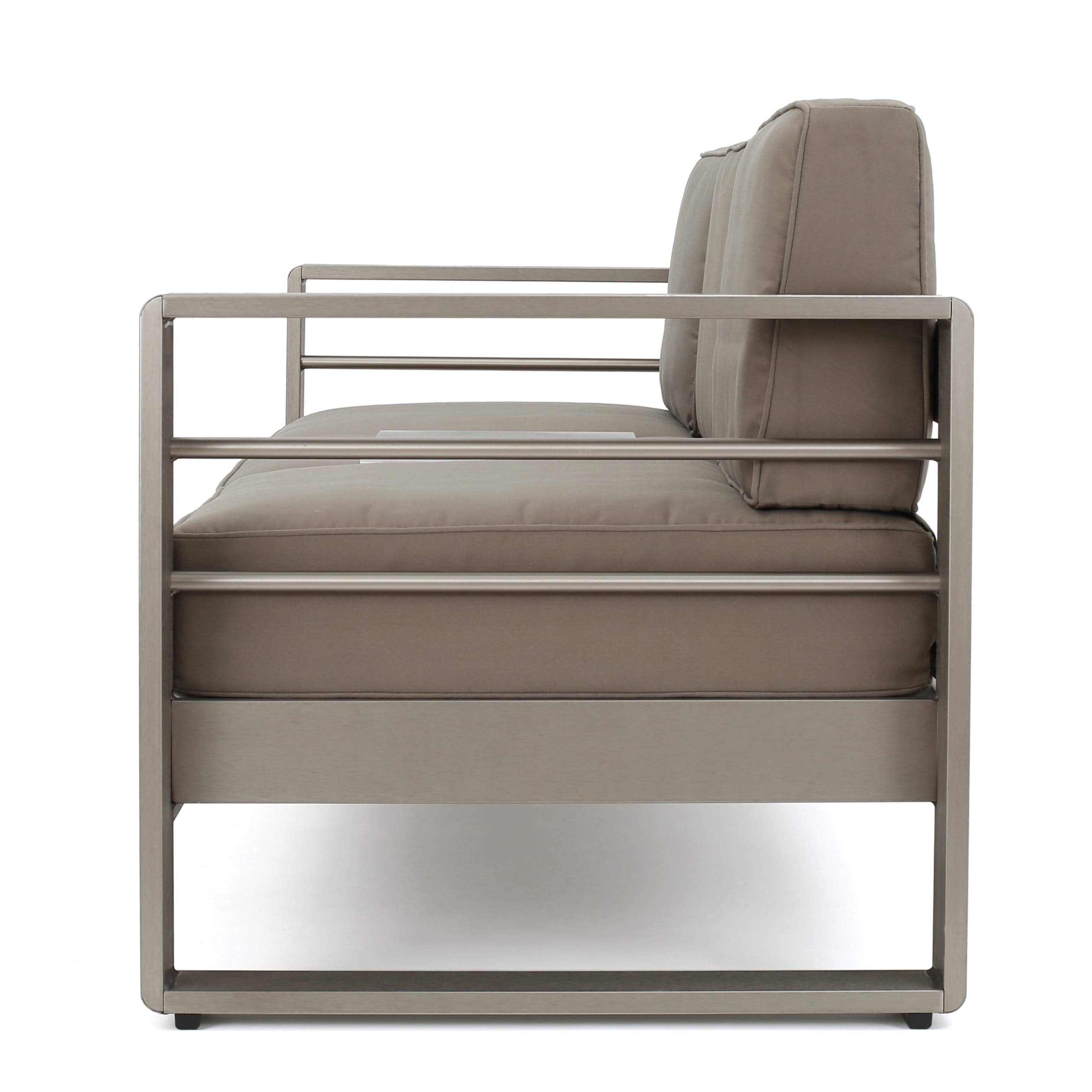 Outdoor Loveseat Sofa with Removable Tray