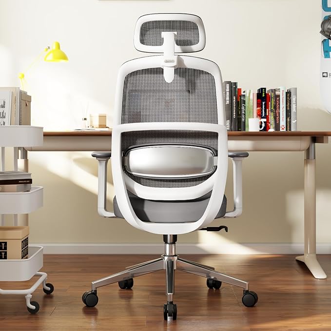 Ergonomic High-Back Office Chair with 3D Lumbar Support