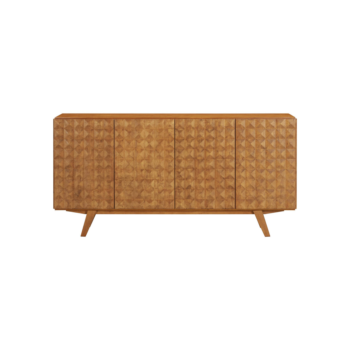 Solid Wood 4-Door Sideboard
