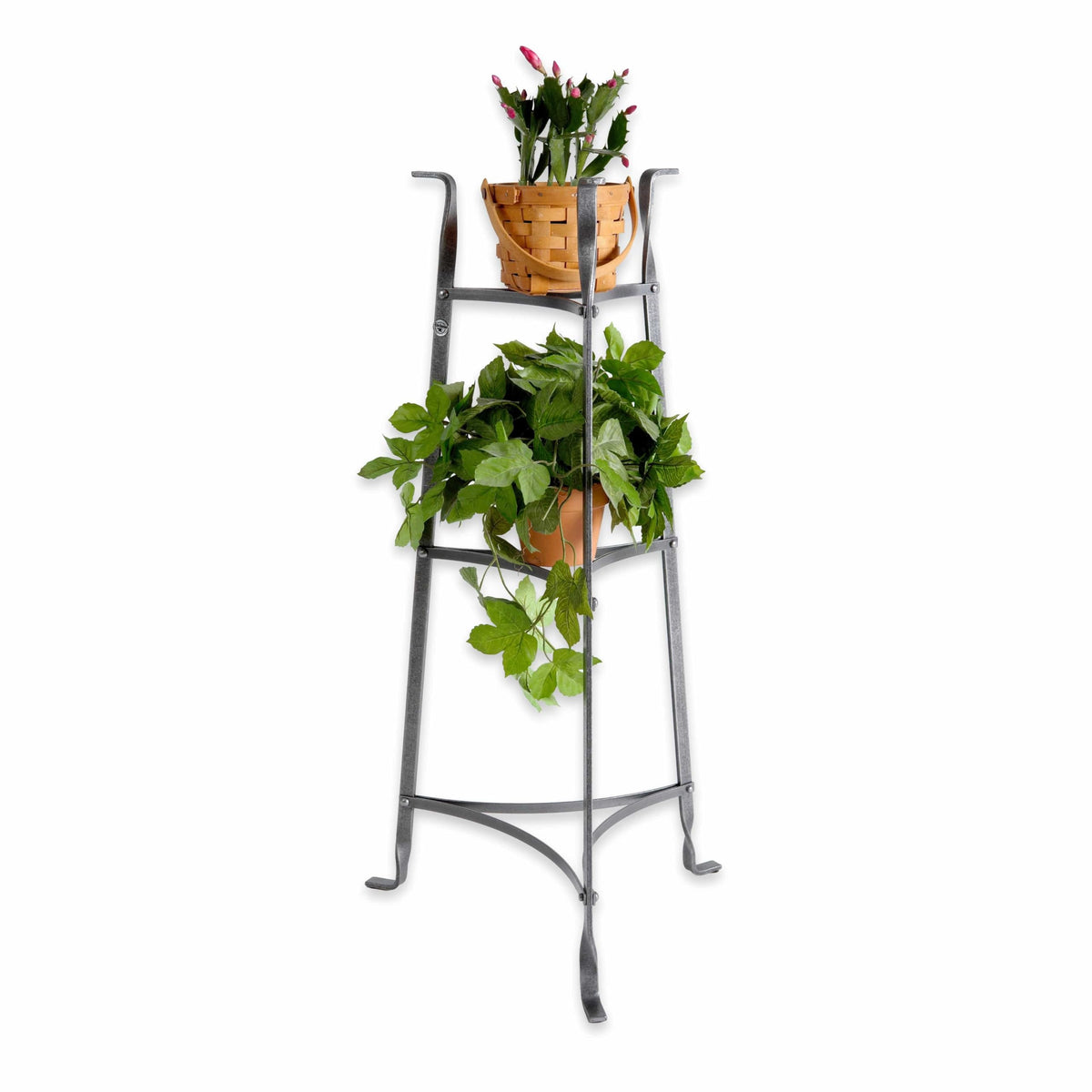 Enclume Premier 3-Tier Plant Stand, Pot Rack, Hammered Steel