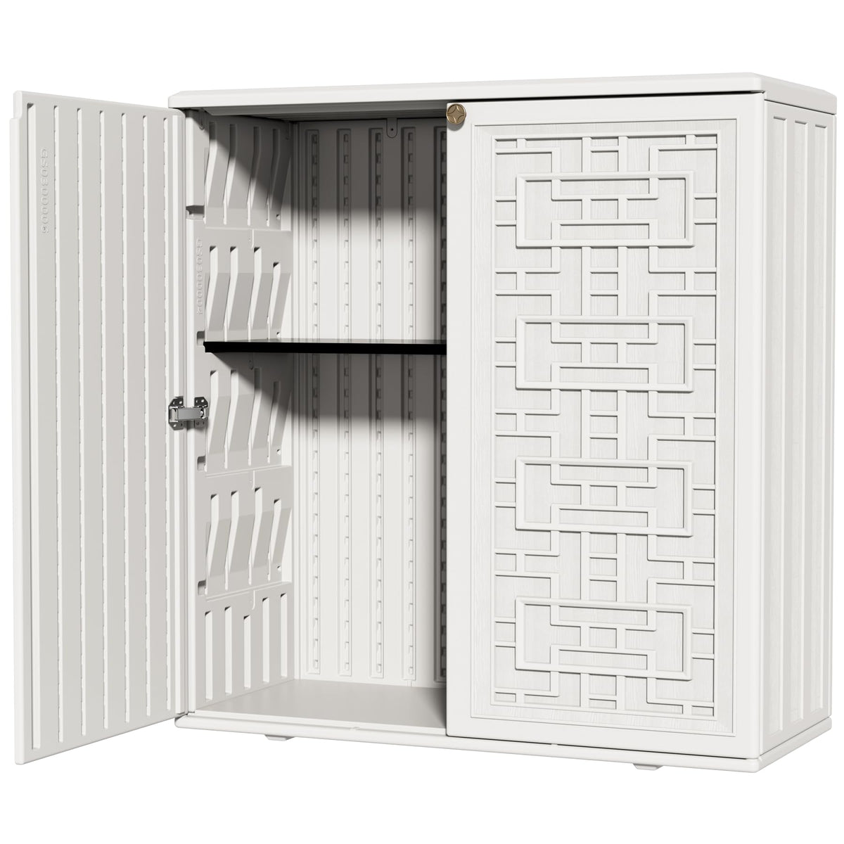 White Outdoor Storage Cabinet